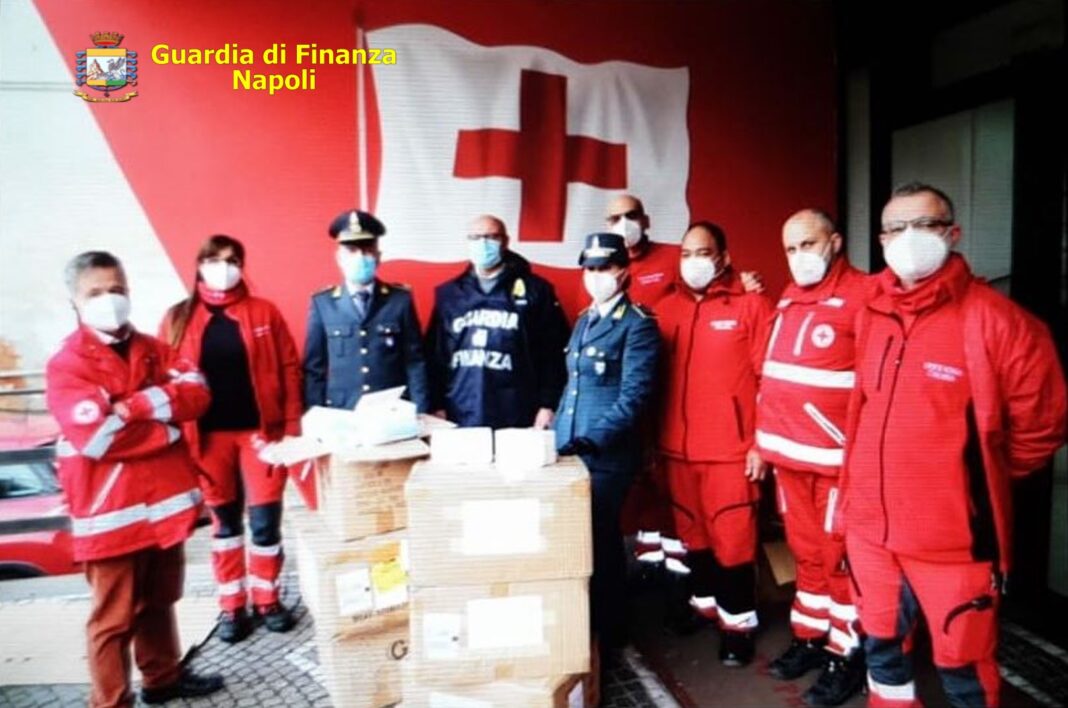 mascherine finanza croce rossa