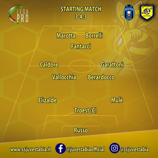 La Juve Stabia vince sul difficile terreno del Ventura di Bisceglie 