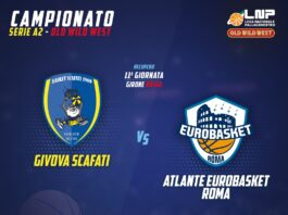 Basket: Givova Scafati contro Atlante Roma per l'ingresso alle final eight