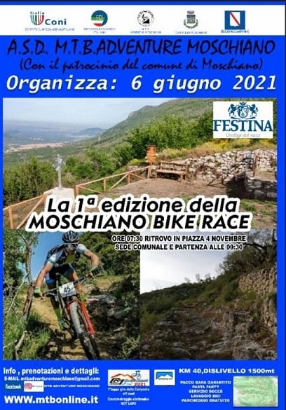 Moschiano Bike Race: verso il gran ritorno della mountain bike nel Vallo di Lauro il 6 giugno
