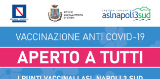 Punti vaccinali aperti a tutti nel territorio dell’Asl Napoli 3 Sud