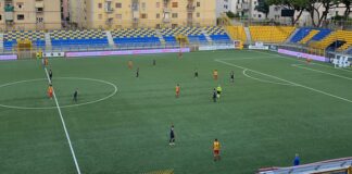 Juve Stabia L'allenamento congiunto contro la Polisportiva Santa Maria termina con il punteggio di 4-0