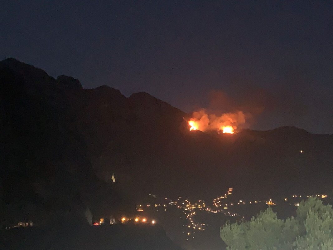 incendio positano 23 agosto 2021