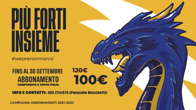 “Più forti, insieme”: La Ismea Aversa lancia la campagna abbonamenti per la stagione 2021-22