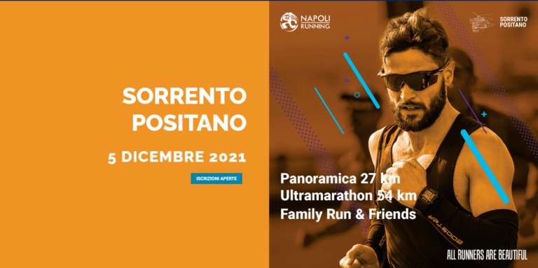 Sorrento Positano, il 5 dicembre si corrono 54km o 27km tra mare, colline e la magia delle luci di Natale