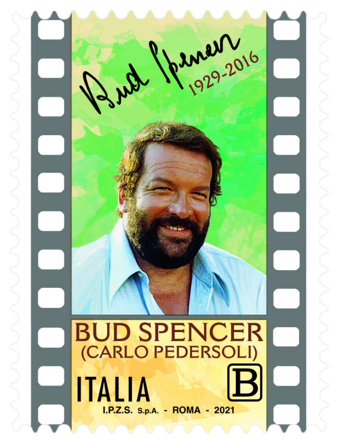 francobollo bud spencer attore italiano, napoletano