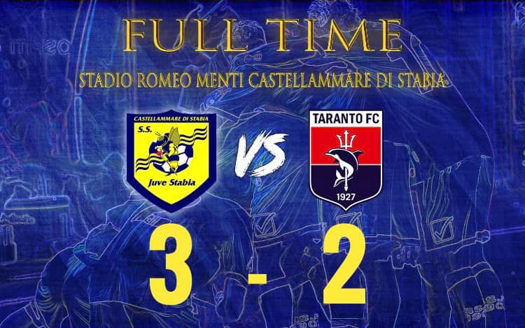 La Juve Stabia convince contro il Taranto, 3-2 il finale