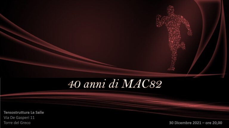 40 anni di Mac82: al via l’evento celebrativo del 40° anniversario della società torrese di atletica leggera