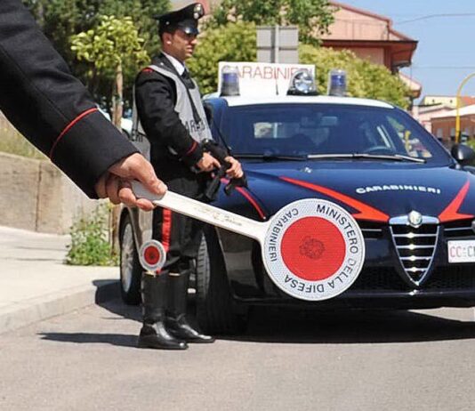 castellammare carabinieri alt posto di blocco