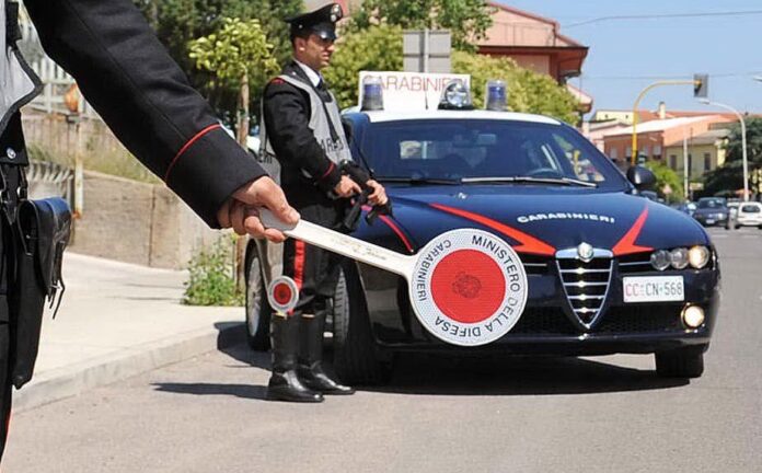 castellammare carabinieri alt posto di blocco