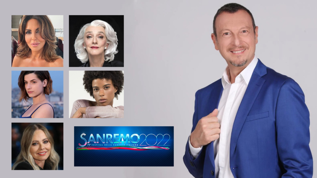 sanremo 2022 amadeus co conduttrici