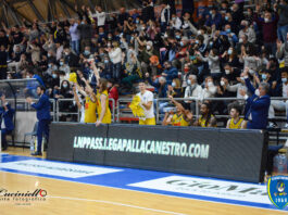Palamangano al 60% di capienza per il match Givova Scafati - Unieuro Forlì