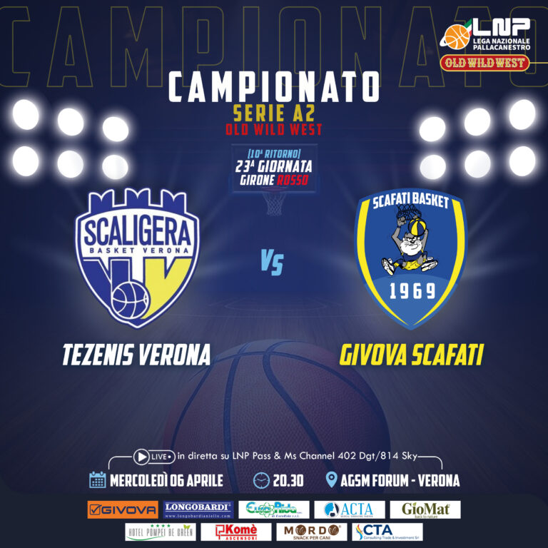 Givova Scafati: Big match contro Tezenis Verona