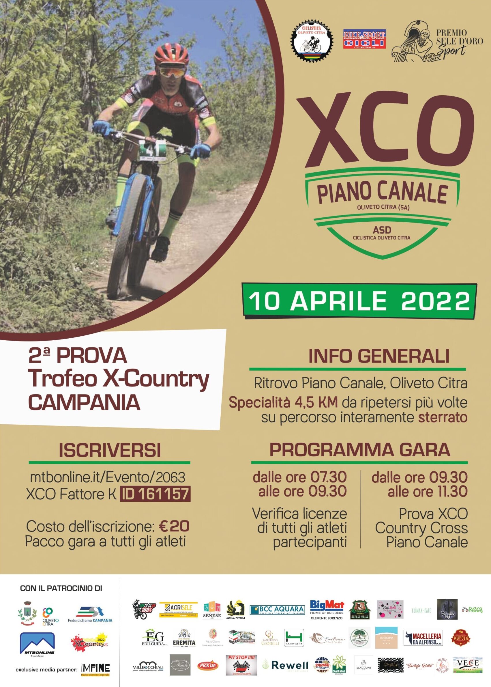 Mountain Bike, XC Piano Canale locandina