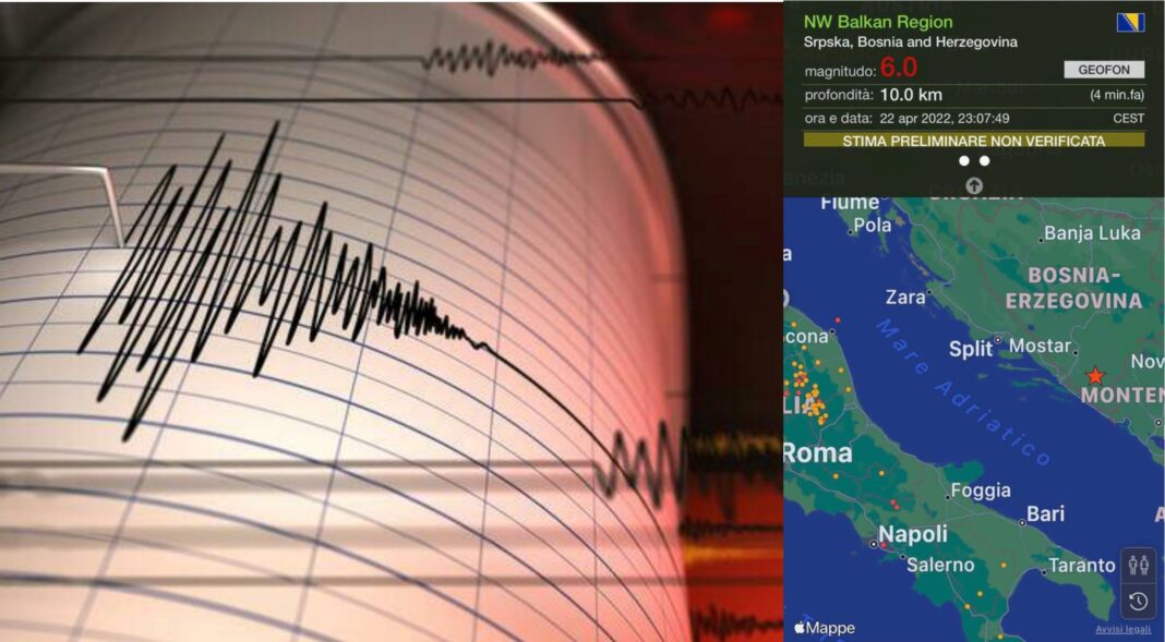 terremoto bosnia