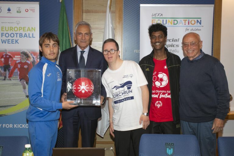 Il presidente FIGC Gravina: “Vogliamo crescere con Special Olympics”