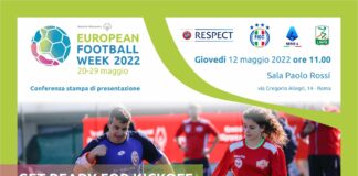 Presentazione della XXII Special Olympics European Football Week.