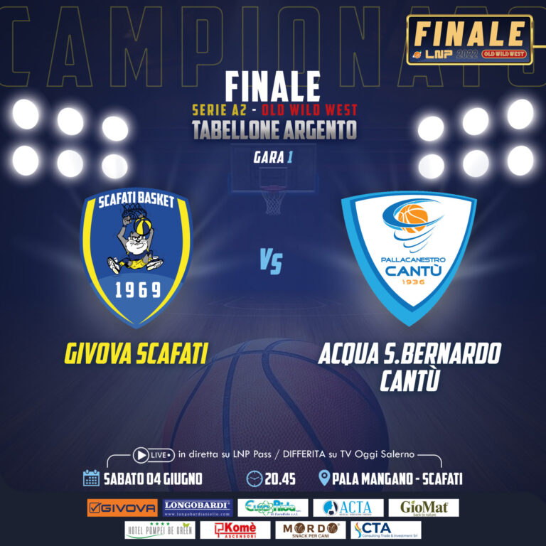 Finale serie A2: Givova Scafati opposta all’Acqua San Bernardo Cantù