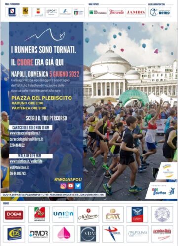 Torna la CARACCIOLO GOLD RUN l’evento podistico della città di Napoli