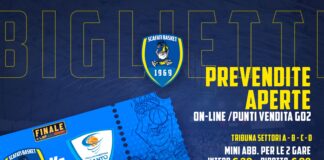 Finale playoff serie A2: Prevendita biglietti Givova Scafati-Acqua San Bernardo Cantù