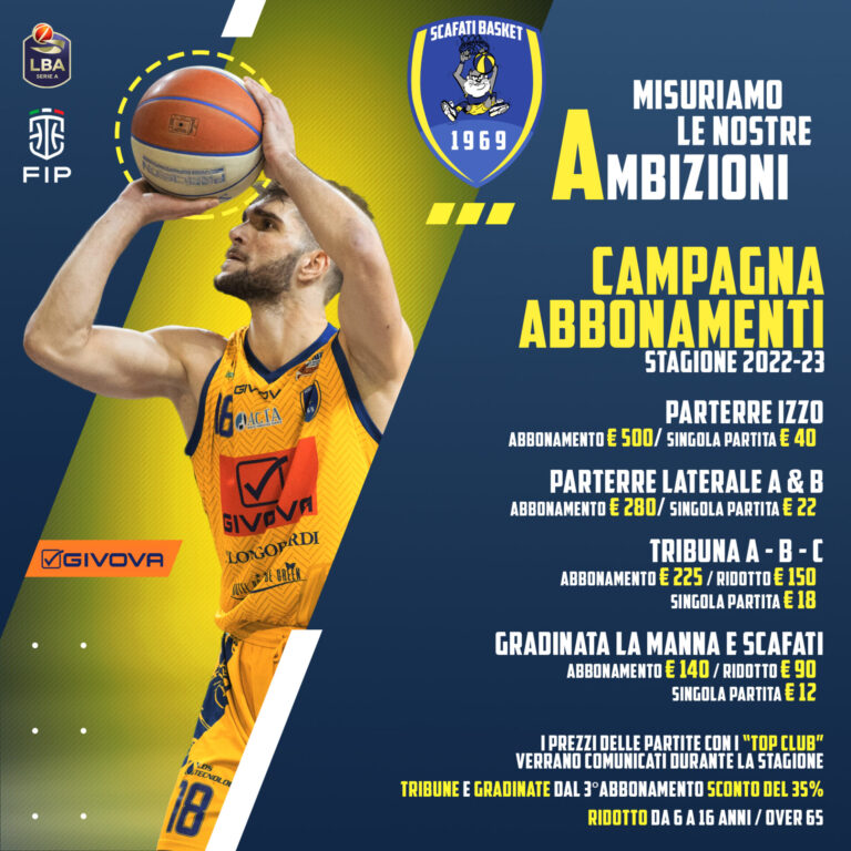 Givova Scafati, presentata ufficialmente la campagna abbonamenti