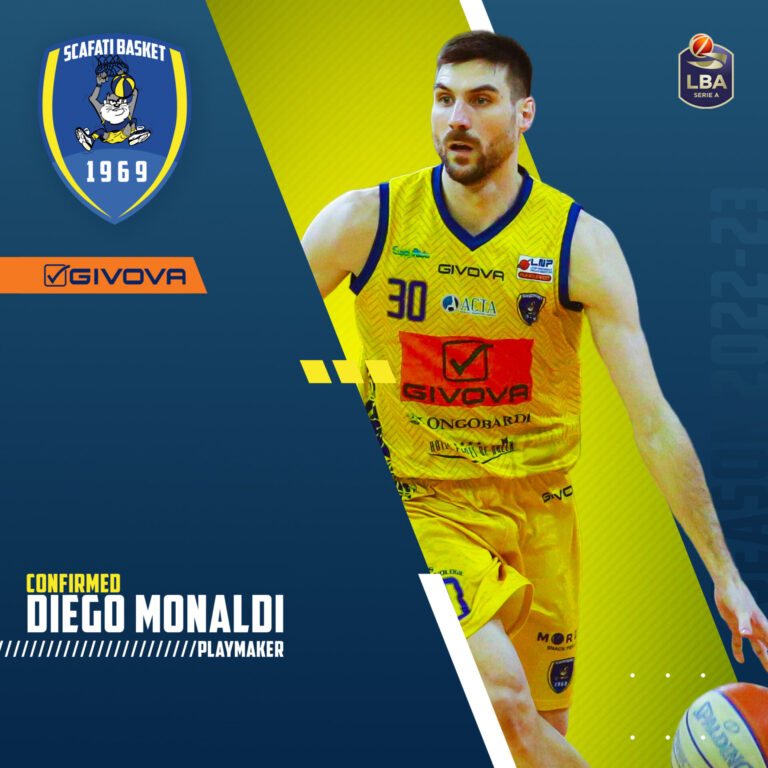 La Givova Scafati ufficializza la riconferma di Diego Monaldi