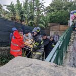 ischia frana uomo salvato