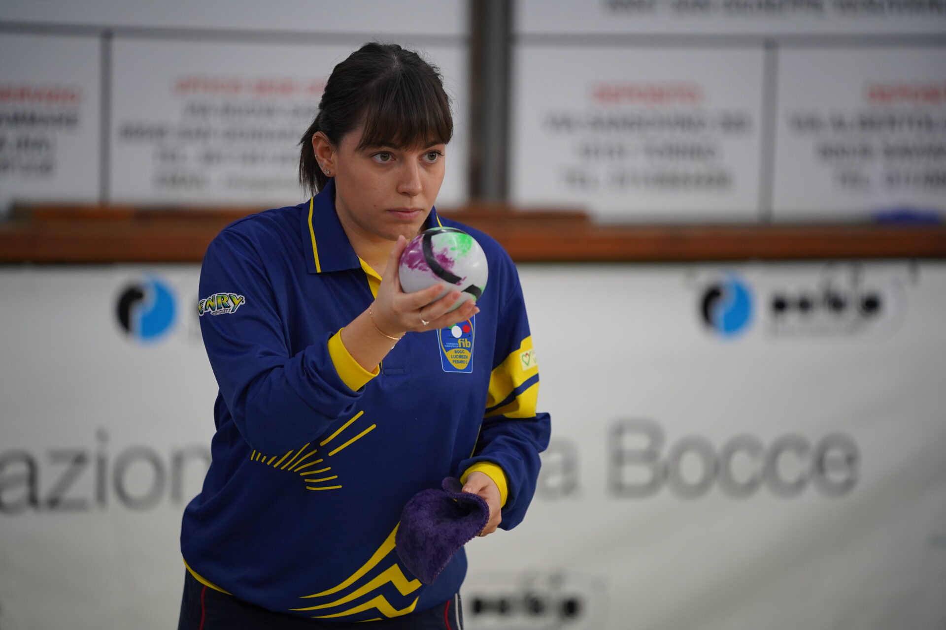 Flavia Morelli della Bocciofila Lucrezia al Master dei Campioni e delle Campionesse FIB 2022
