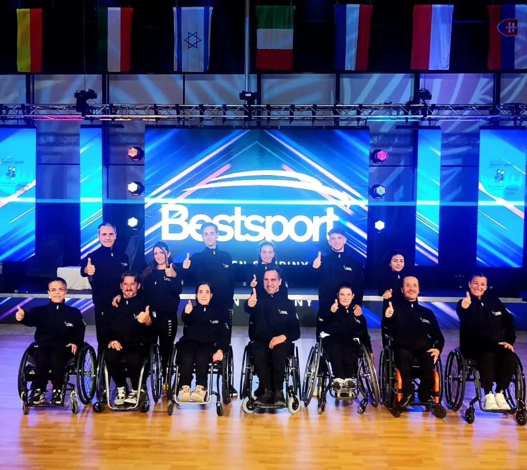 Para Dance Sport a Praga podio storico per la wheelchair dance Italiana