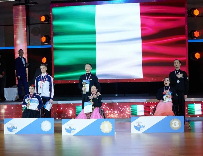 Para Dance Sport a Praga: podio storico per la wheelchair dance Italiana