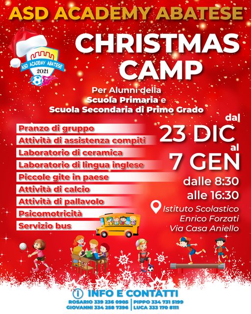 Academy Abatese Christmas Camp