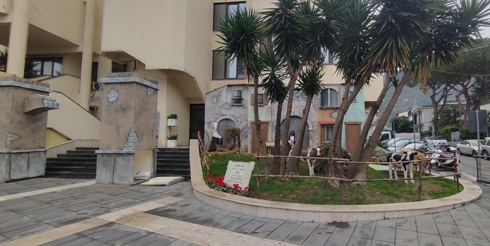 installazione presepe comune Sant'Antonio Abate