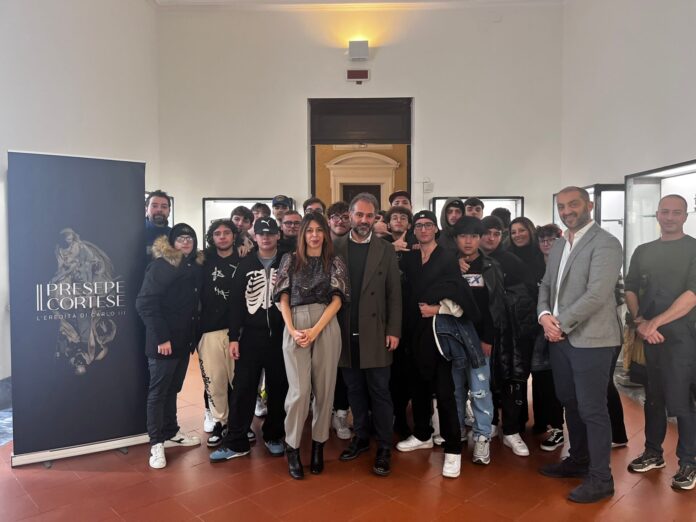 Gli studenti di Torre del Greco in visita al Presepe Cortese al Mann di Napoli Gli studenti di Torre del Greco in visita al Presepe Cortese al Mann di Napoli