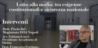 “Lotta alla mafia: tra esigenze costituzionali e sicurezza nazionale”: appuntamento con Paolo Itri