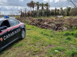 Giugliano, a setaccio le aree circostanti il campo rom: rinvenuti mezzi rubati