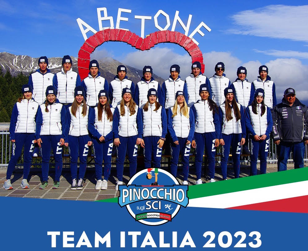 Pinocchio sugli sci - team Italia 2023