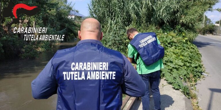 Sversavano rifiuti industriali nel fiume Sarno, sigilli a tre aziende: blitz del Noe a Sant’Antonio Abate, Poggiomarino e Striano Sversavano rifiuti industriali nel fiume Sarno, sigilli a tre aziende: blitz del Noe a Sant’Antonio Abate, Poggiomarino e Striano