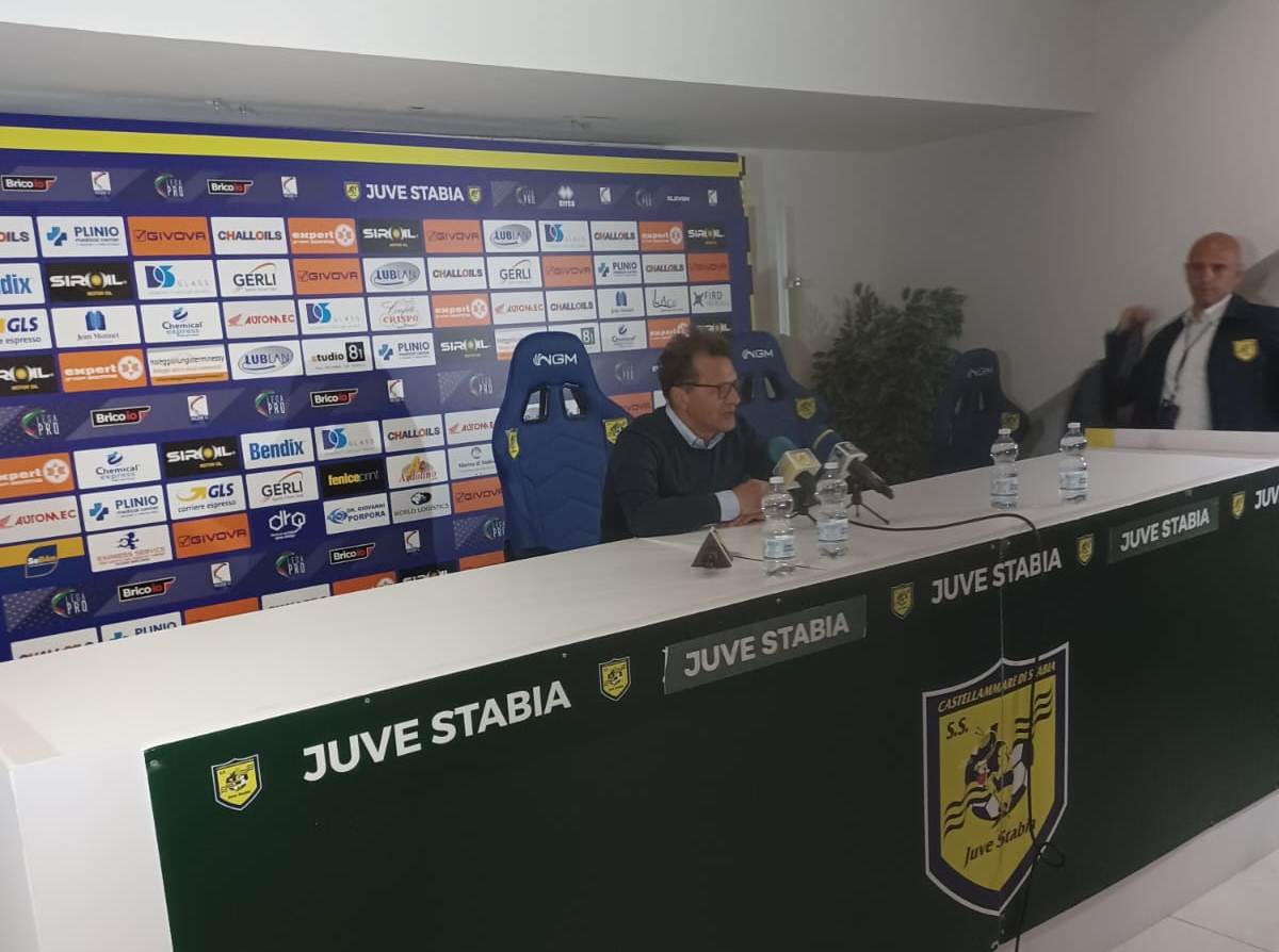 Mister Novellino in sala stampa Juve Stabia-Cerignola