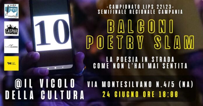 Campionato Poetry Slam dai balconi del Rione Sanità a Napoli