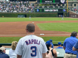 Napoli è ovunque, anche allo stadio dei Chicago Cubs
