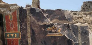 Una natura morta negli Scavi della Regio IX: emergono nuove meraviglie al Parco Archeologico di Pompei