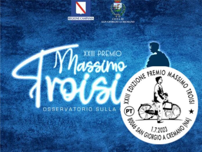 Poste Italiane: annullo per la XXIII edizione del Premio Massimo Troisi a San Giorgio a Cremano
