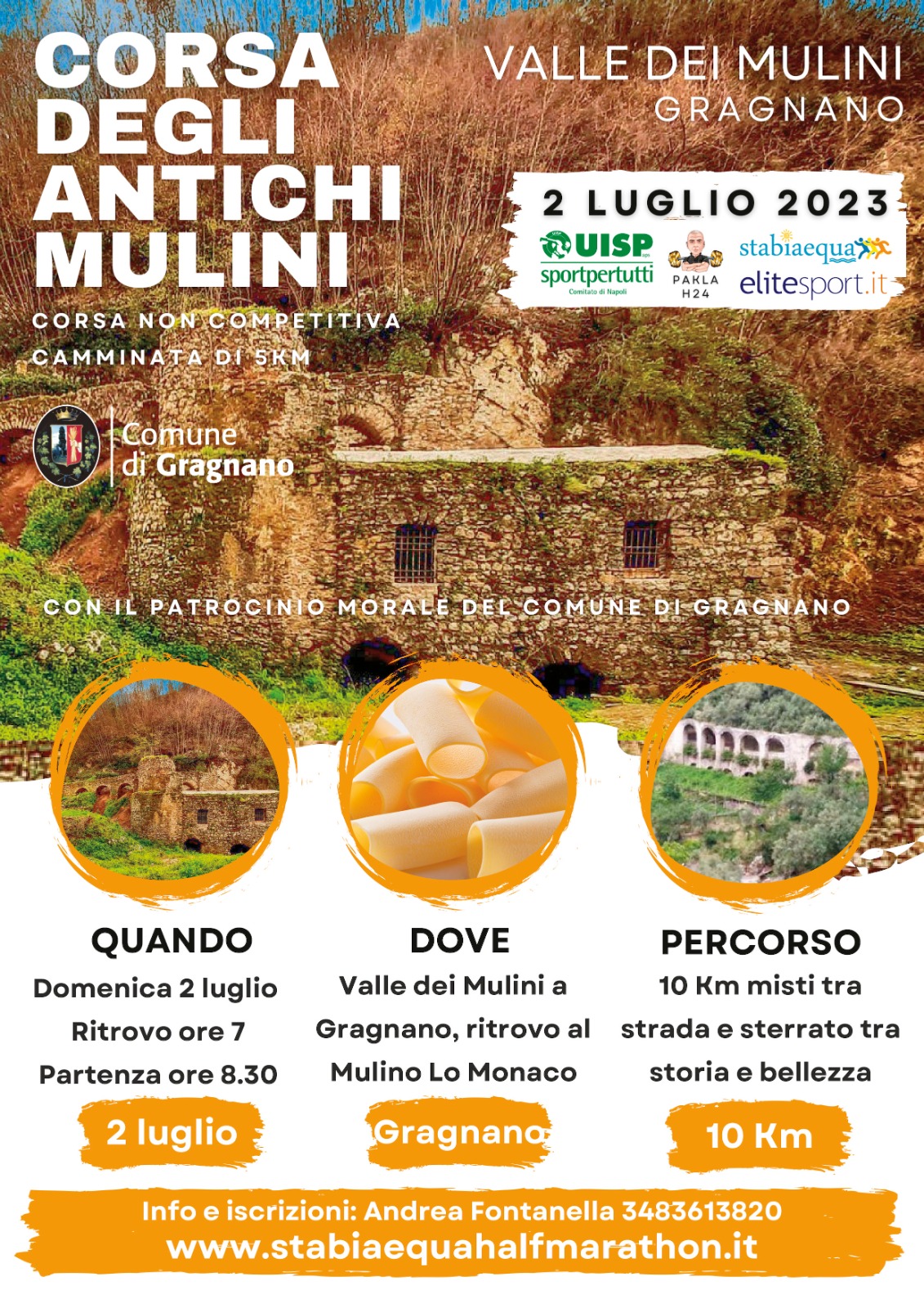 A Gragnano La Corsa degli Antichi Mulini 2023
