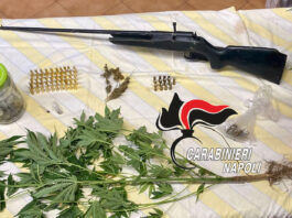 Blitz a Pimonte, un fucile "artigianale" e marijuana nella casa tra i boschi: arrestato 30enne