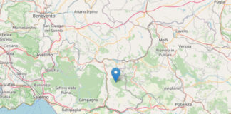 Trema l'Alto Sele tra Salerno ed Avellino: registrato un terremoto di magnitudo 3.6 a Laviano