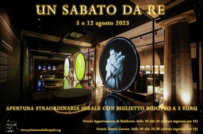 Palazzo Reale di Napoli, l’iniziativa “Un sabato da Re” prosegue anche le prime due settimane di agosto