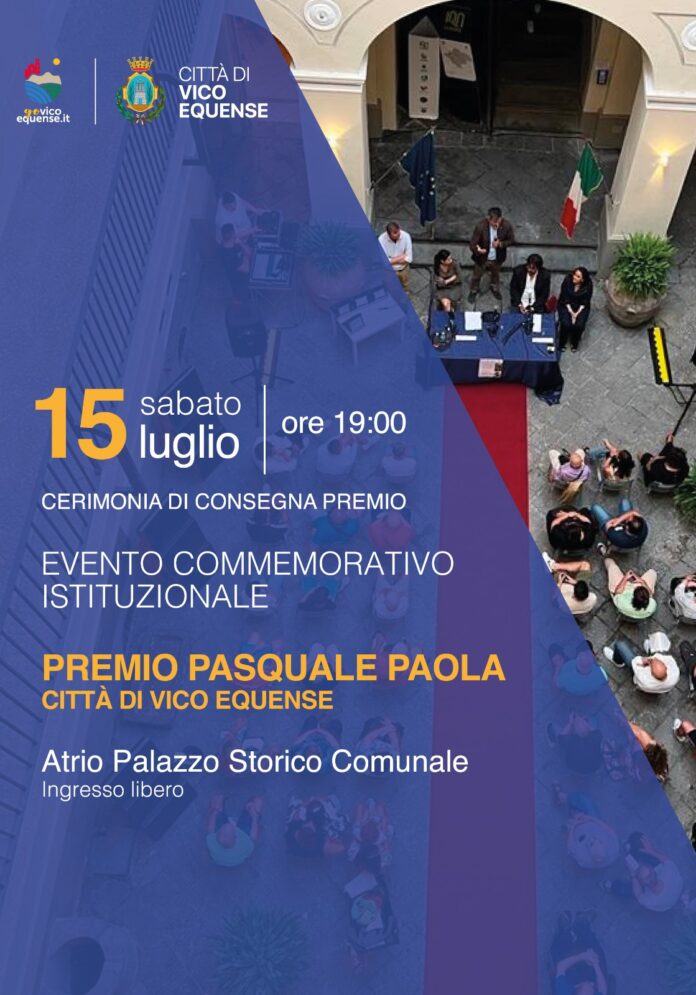 Vico Equense ricorda Pasquale Paola nell’anniversario della sua morte