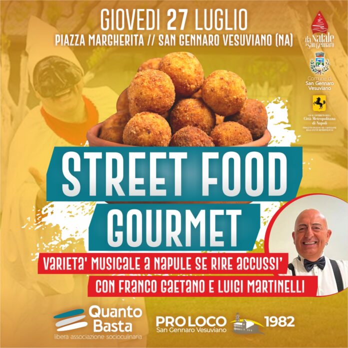 A San Gennaro Vesuviano arriva lo “Street Food Gourmet”. Evento in piazza Margherita