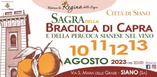 Siano: la regina delle sagre, la Braciola e la Percoca Sianese, “Al via il cinquantesimo anno di uno degli eventi più attesi dell’estate”