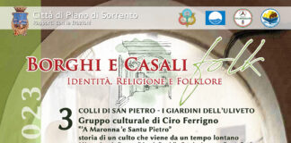 Piano di Sorrento, parte la rassegna “Borghi e Casali Folk – Identità, Religione e Folklore”